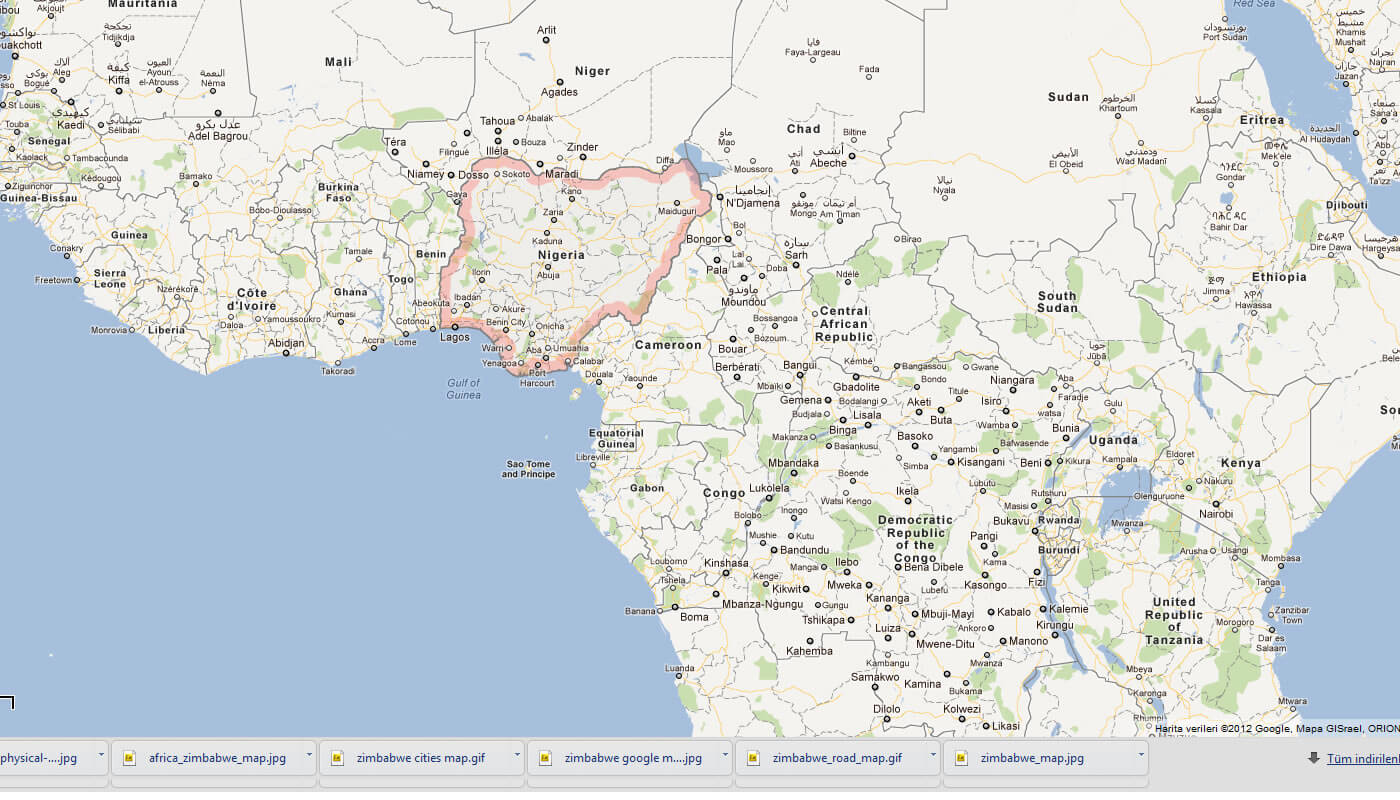 map of nigeria africa